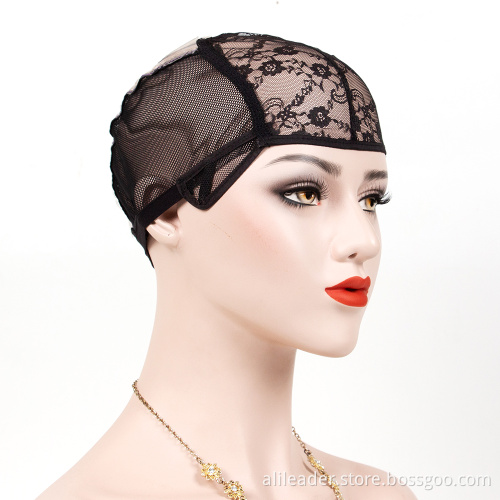 Adjustable Elastic Straps Plastic Paper Weaving Wig Cap
